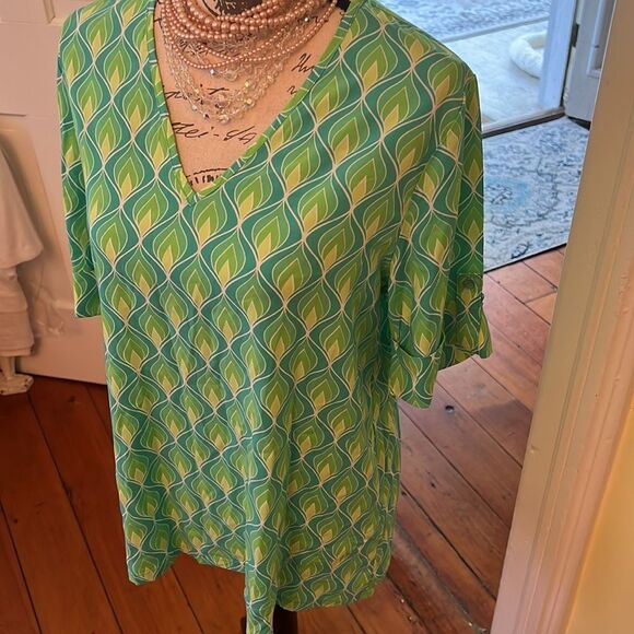 NWT *Maui Mamas* Sz S Aqua Dreams Tunic - Picture 9 of 11